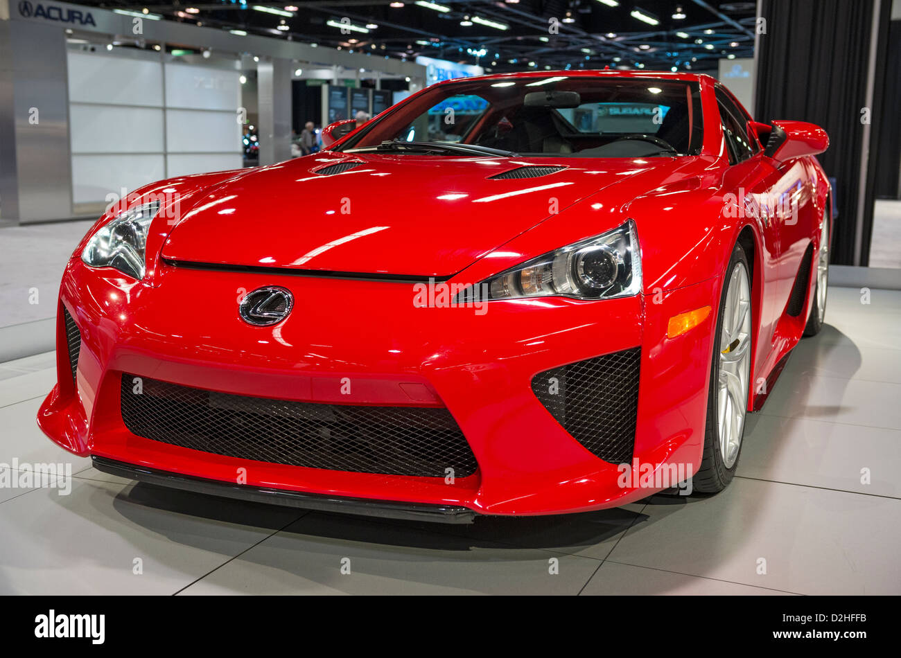 The Lexus LFA at the Orange County International Auto Show. Stock Photo