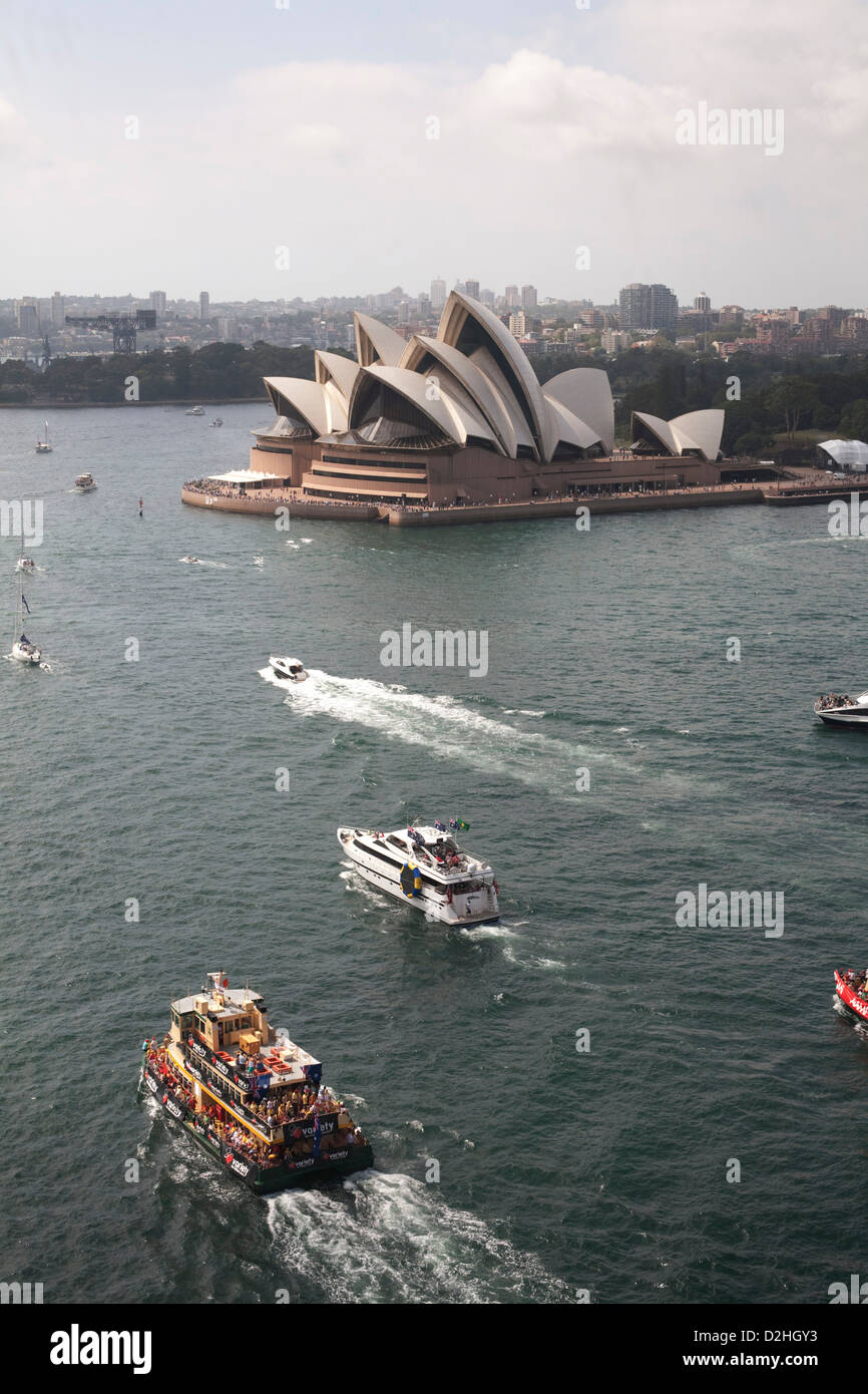 Sydney Harbour ferry passing Sydney Opera House  Sydney Australia Stock Photo