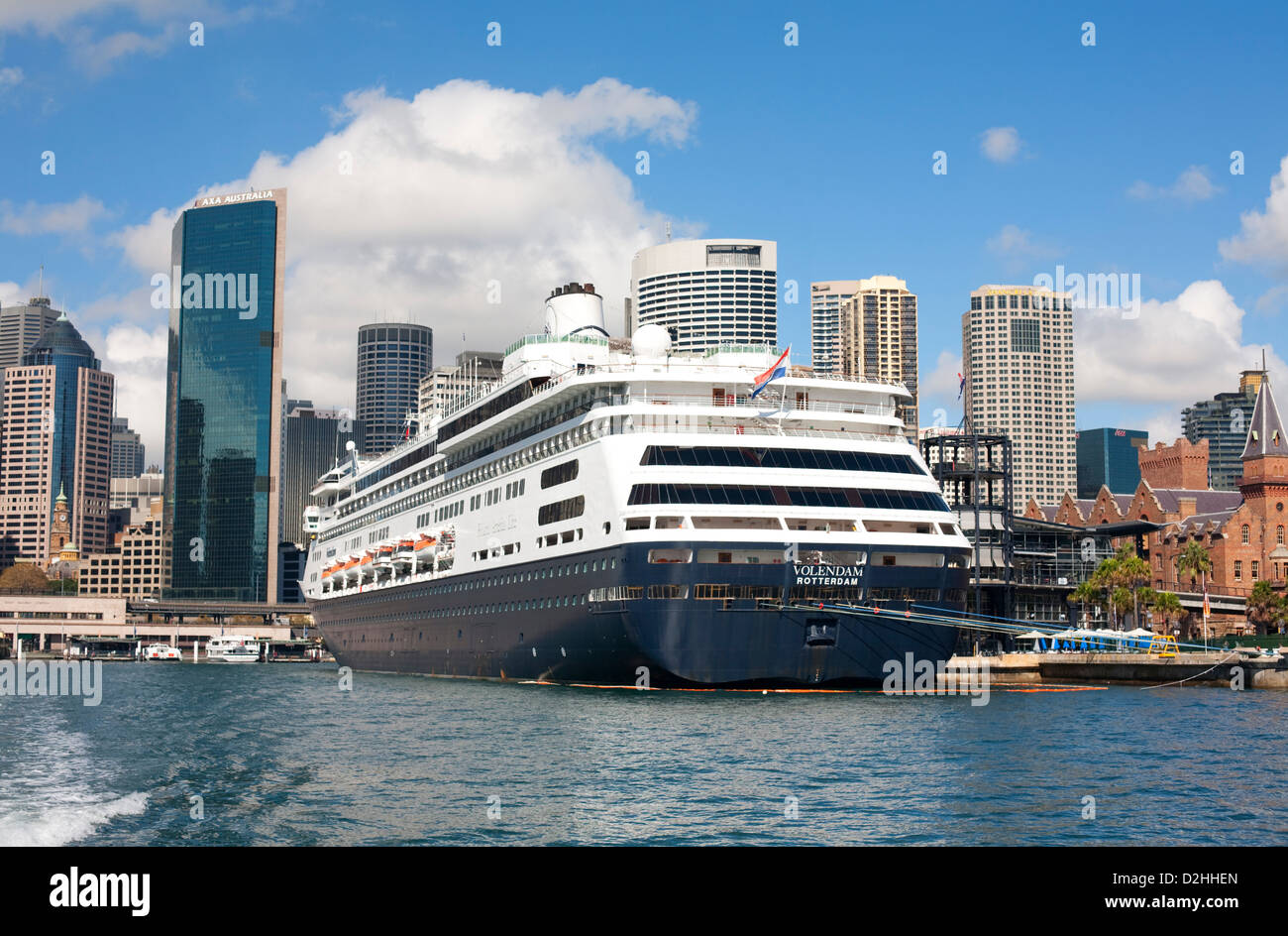 Luxury Ms Volendam Holland America Line Luxury Cruise Ship Berthed At Overseas Terminal Sydney Australia Stock Photo Alamy