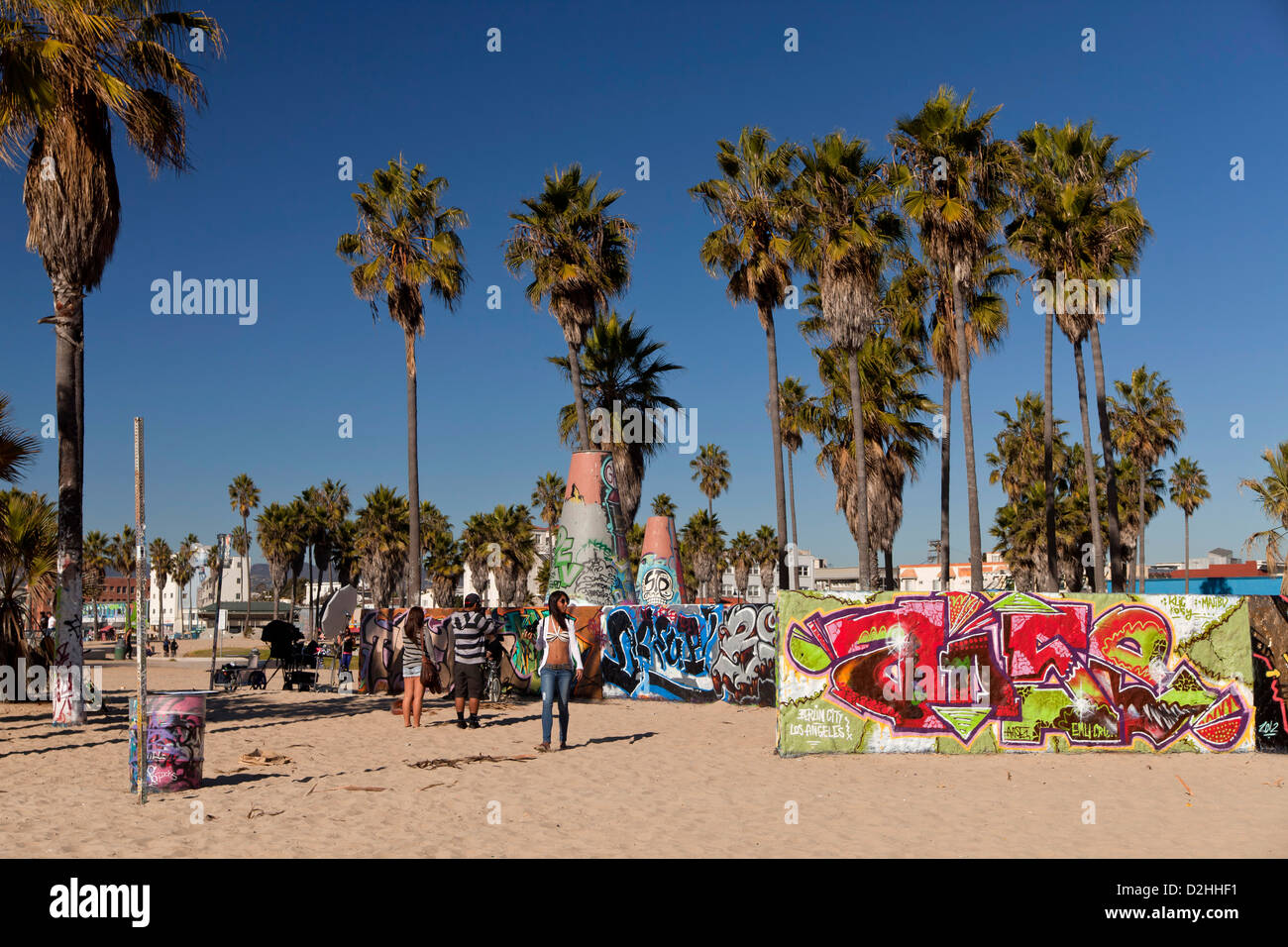 Graffitti at Venice Beach, Los Angeles, California, United States of America, USA Stock Photo
