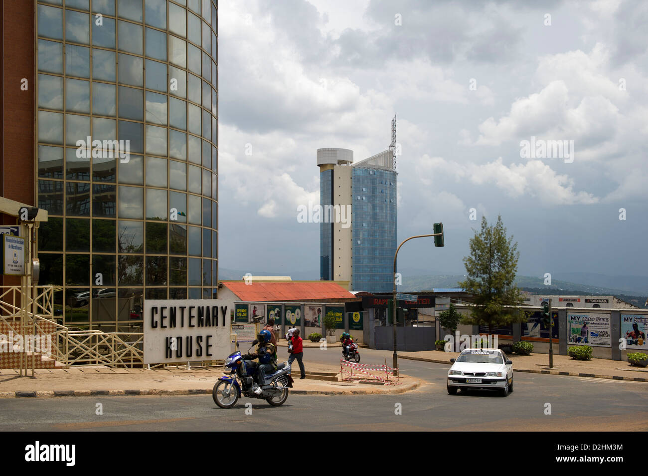 Centenary House and Kigali City Tower, Kigali, Rwanda Stock Photo