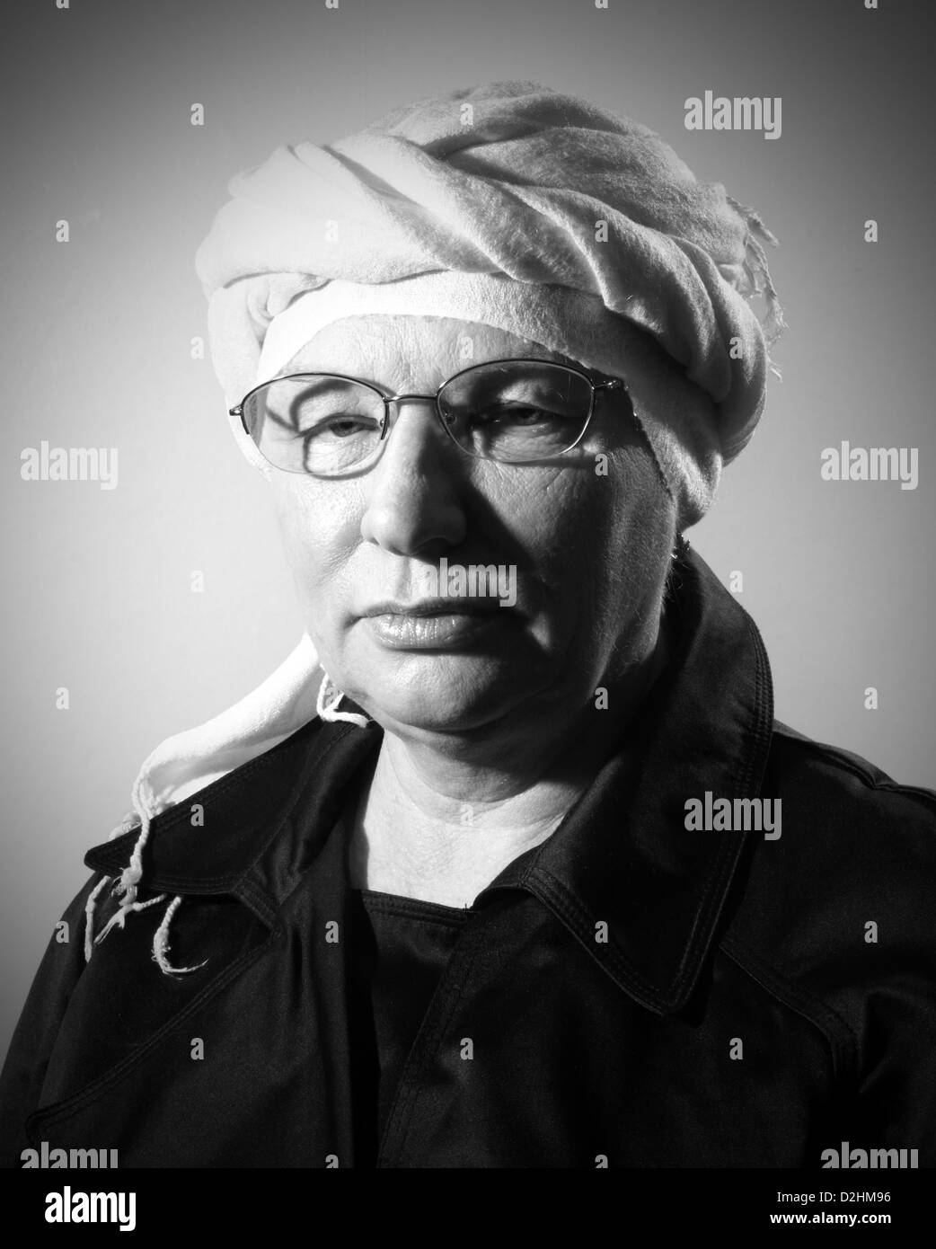 Middle aged woman Black and White Stock Photos & Images - Alamy