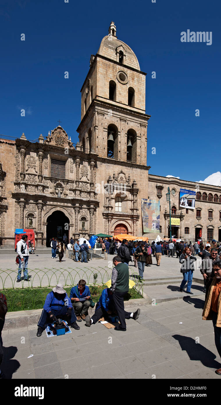San Francisco Church Founded In 1548 And Rebuilt 1784 Iglesia De San Francisco And Plaza La Paz Bolivia South America Stock Photo Alamy