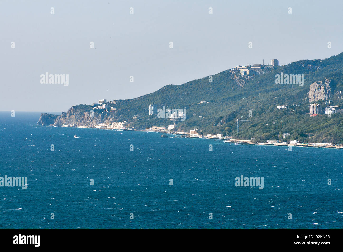 Big Yalta area in Crimea, Ukraine. Stock Photo