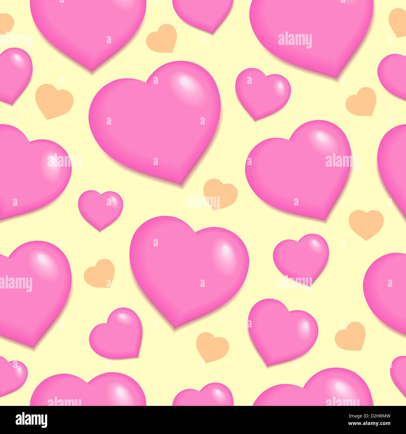 Seamless background with hearts 2 - picture illustration Stock Photo ...