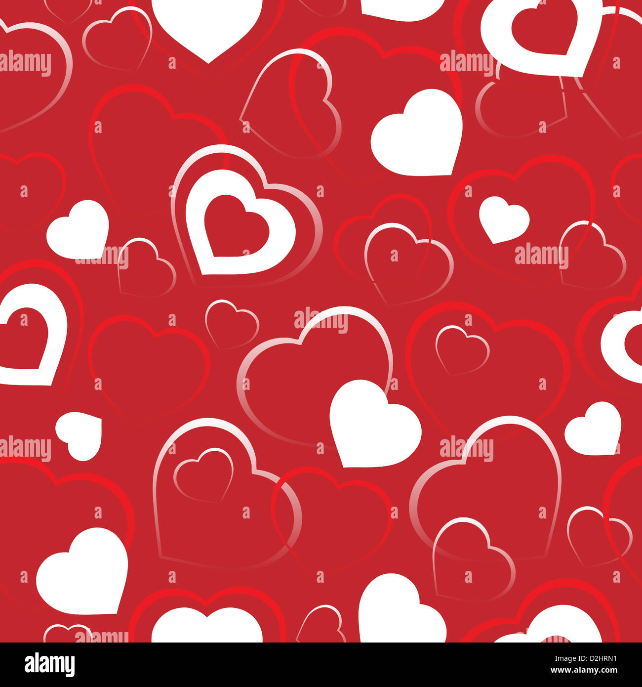 Seamless background with hearts 5 - picture illustration Stock Photo ...