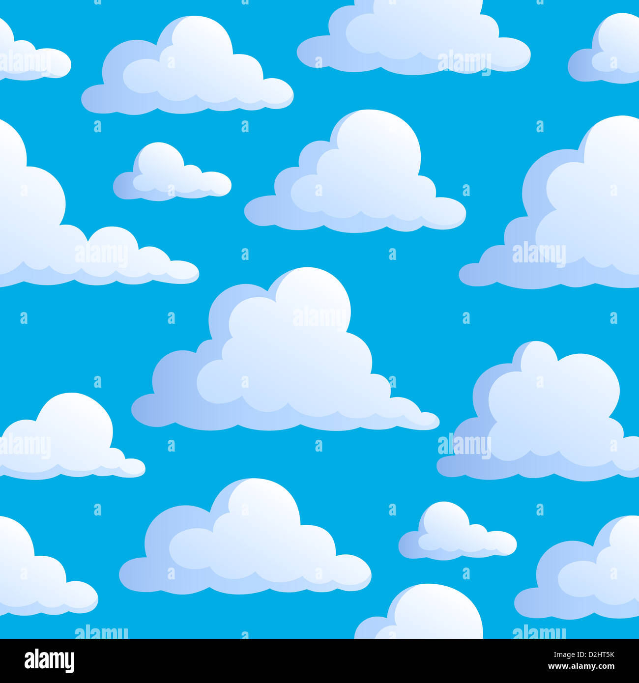 Seamless background with clouds 3 - picture illustration Stock Photo ...
