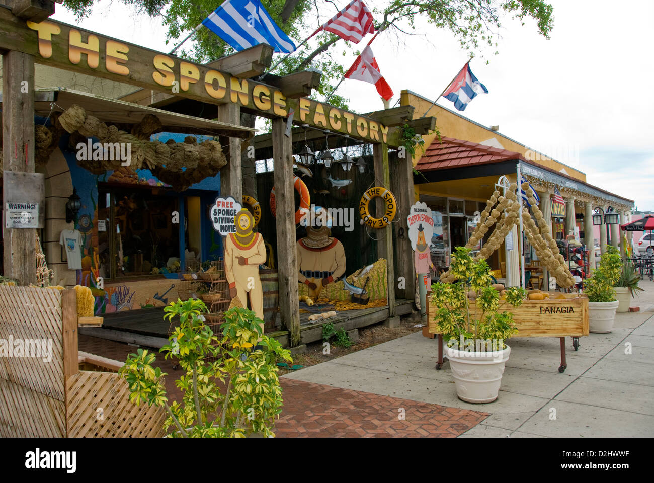 The Sponge Factory in Tarpon Springs, Florida Stock Photo Alamy