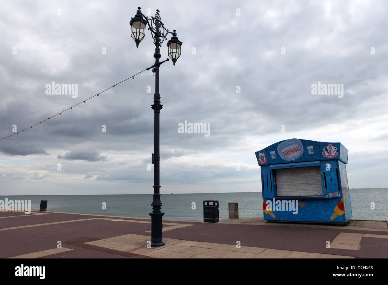 Closed Ice Cream shop in Southsea, Portsmouth, UK Stock Photo Alamy