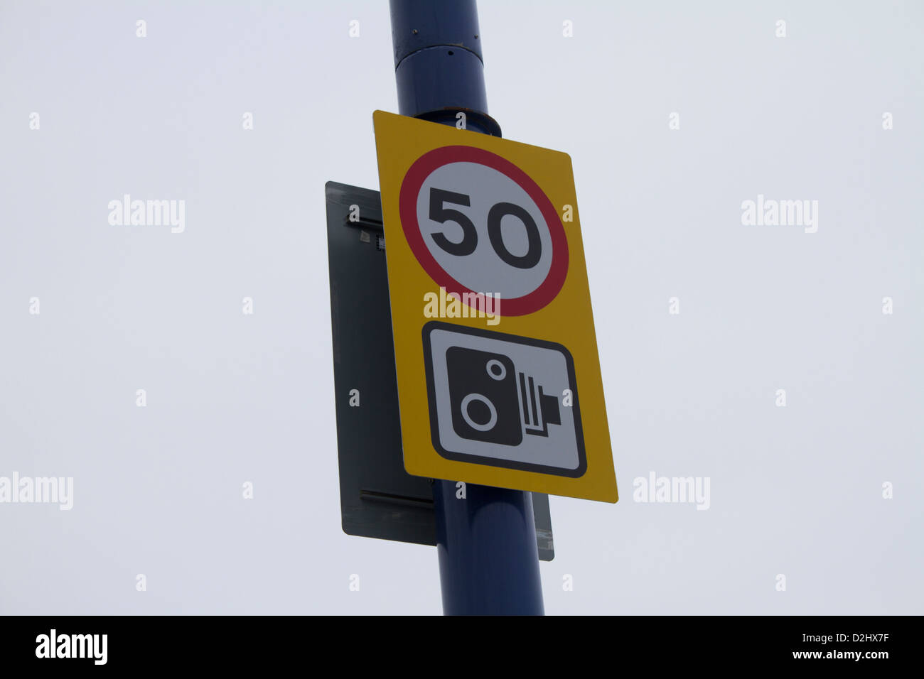 Speed Camera Warning Sign Stock Photo Alamy