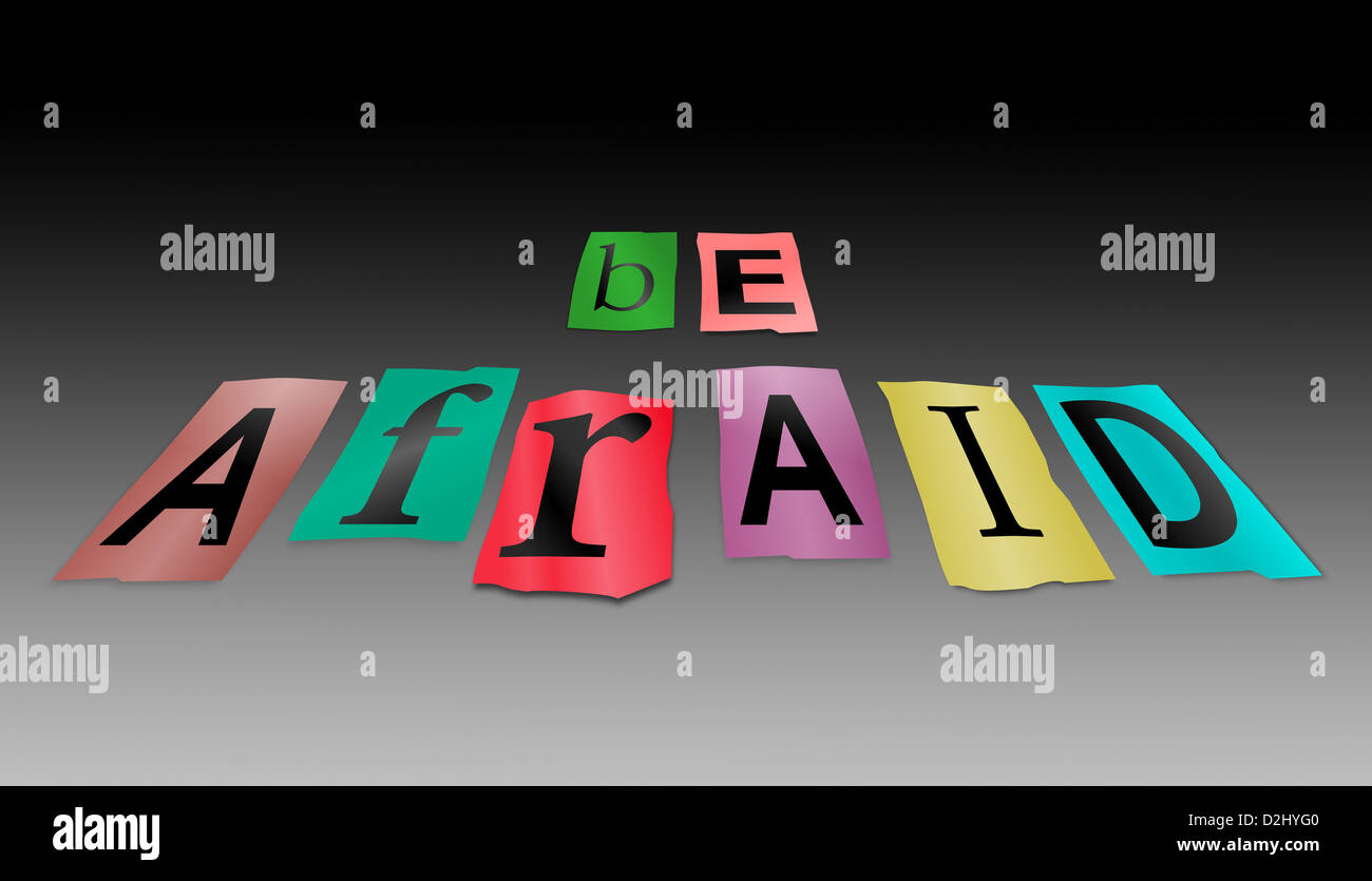 Afraid Paper Bullying message on paper hi-res stock photography and images - Alamy
