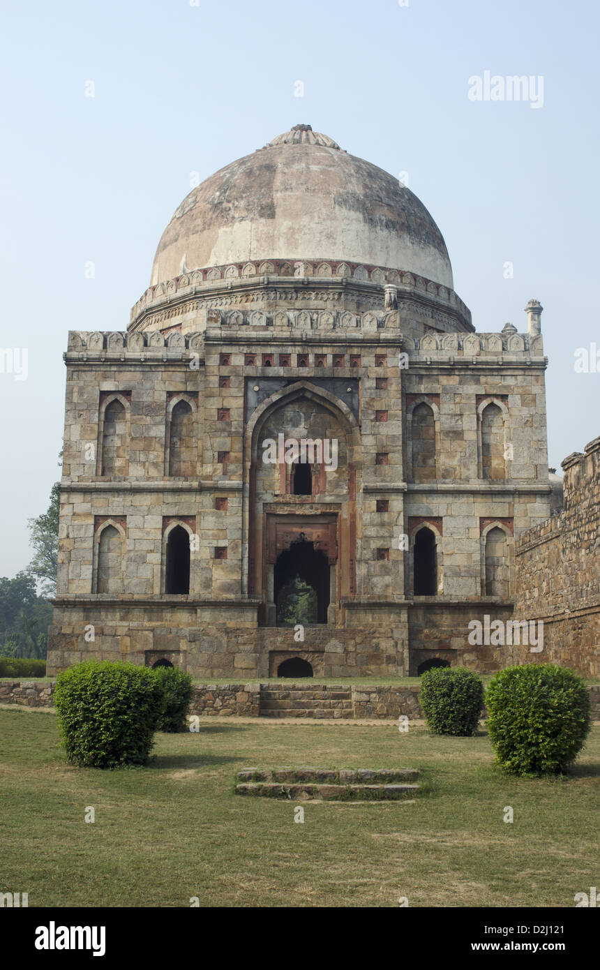 View Of Bara Gumbad (big Dome). Lodi Gardens, New Delhi, India Stock ...