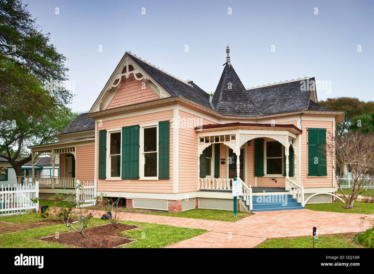 Simon Gugenheim House (1905), Victorian style, Heritage Park in Corpus Christi, Gulf Coast, Texas, USA Stock Photo