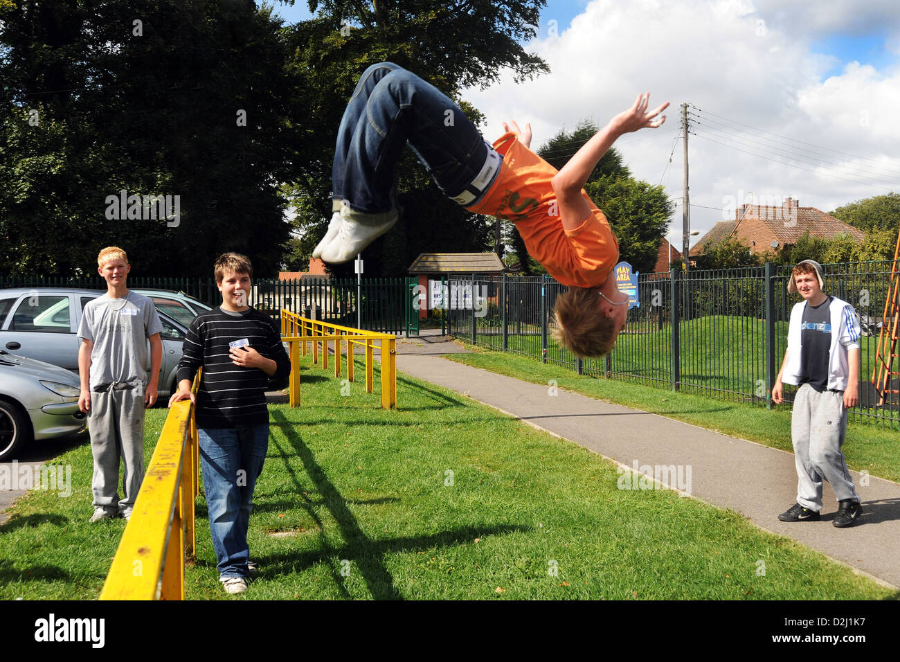 Parkour Street Sports Project, Scunthorpe, North Lincolnshire Stock Photo