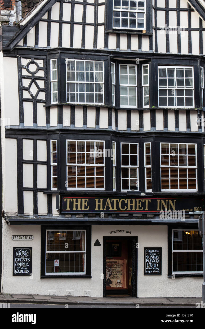 The half timbered Hatchet Inn, Bristol, England, UK Stock Photo Alamy