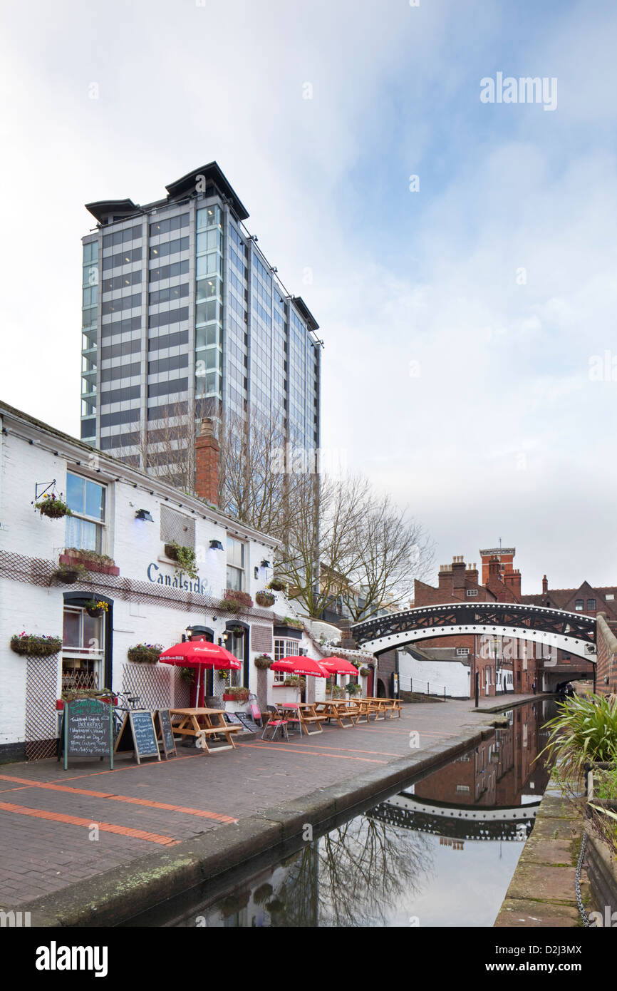 Canalside Bar in Gas Street Basin on the Birmingham Canal Navigations