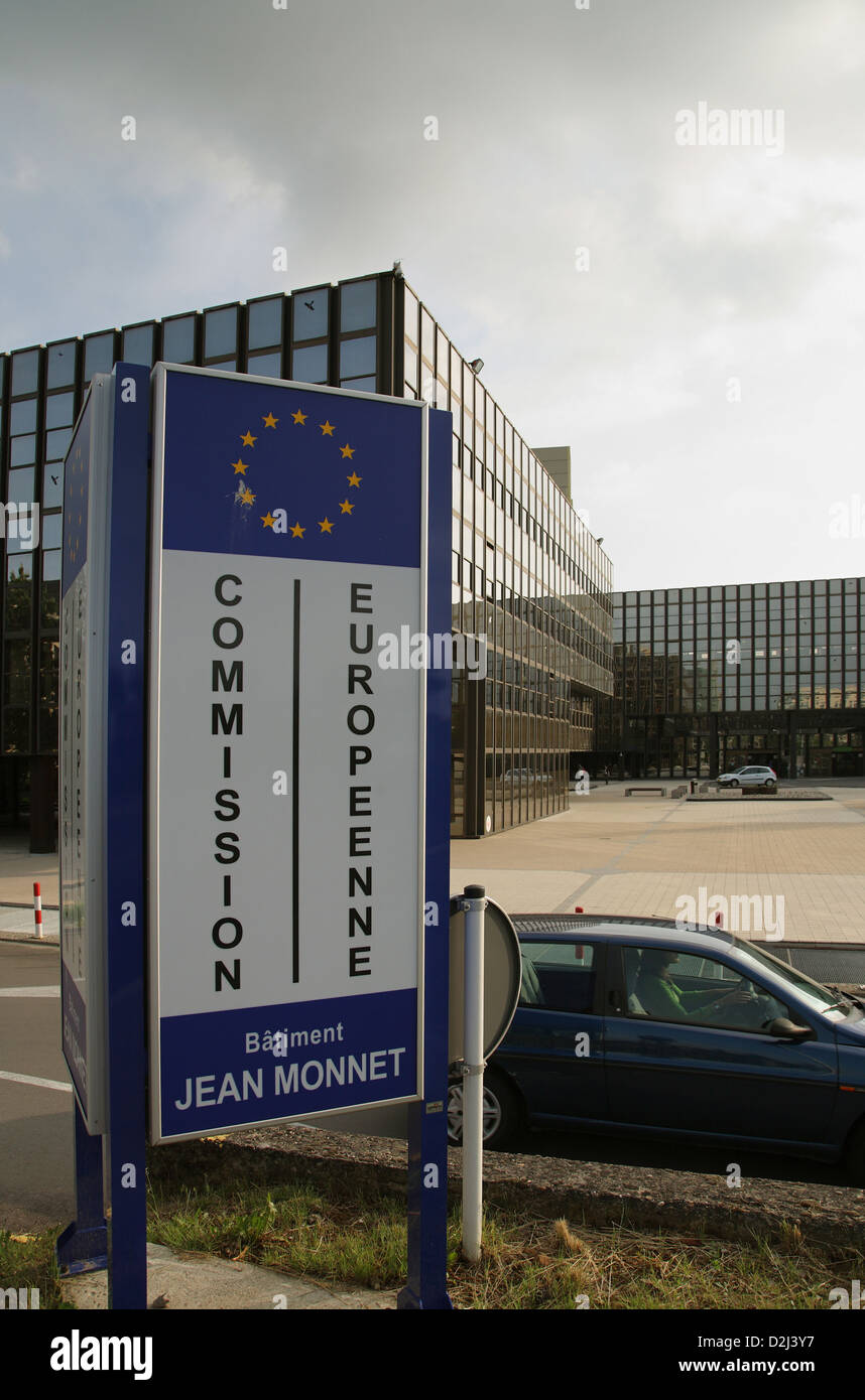 Luxembourg, Grand Duchy of Luxembourg, the Jean Monnet building Stock Photo