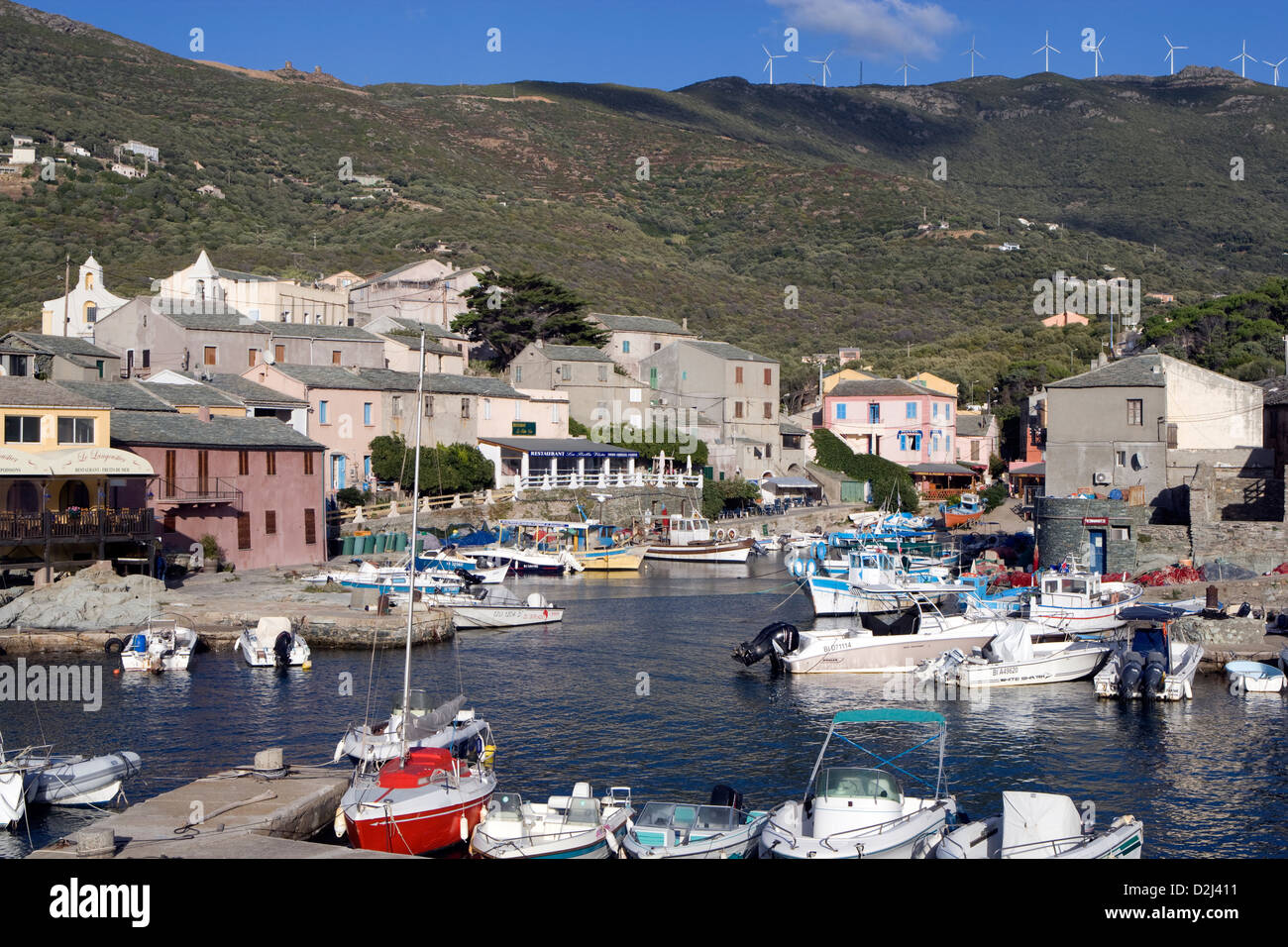 Corsica: Centuri-Port - view of harbor Stock Photo