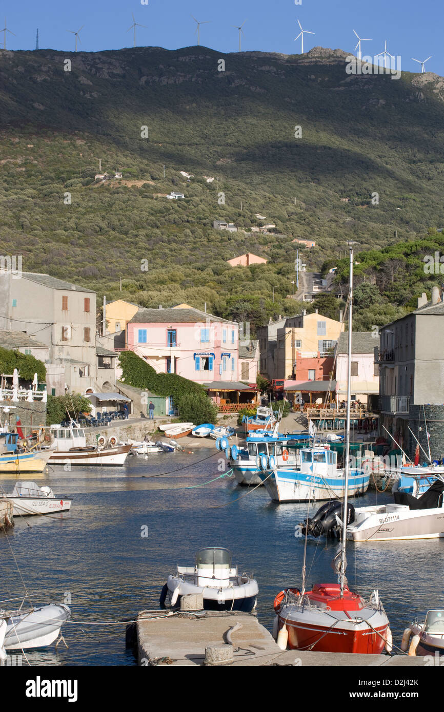 Corsica: Centuri-Port - view of harbor Stock Photo