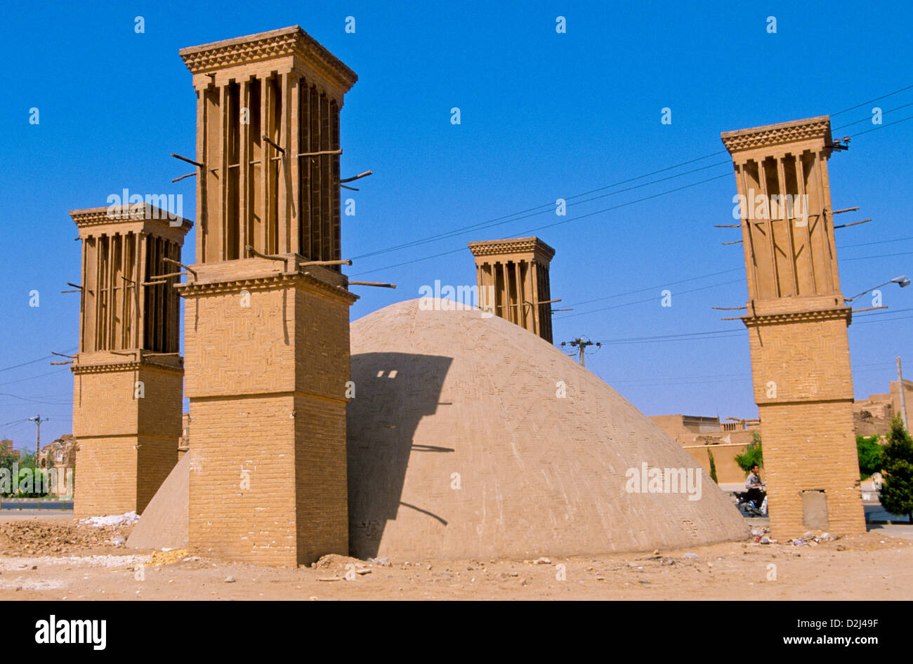 Ventilation tower. Yazd. Iran Stock Photo - Alamy