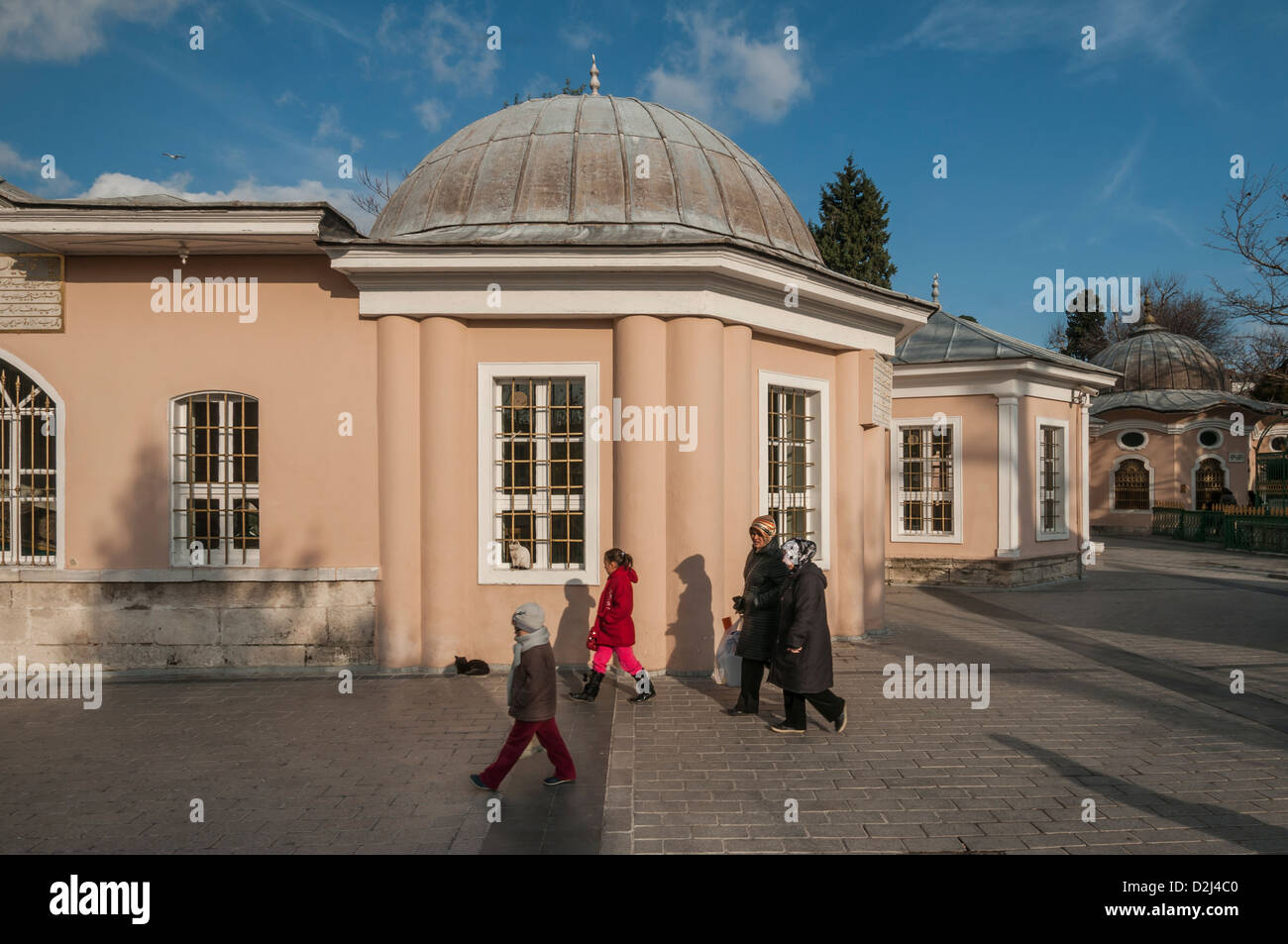 The tomb of Sunbul Efendi and Mosque in the Kocamustafa complex in Istanbul. Stock Photo
