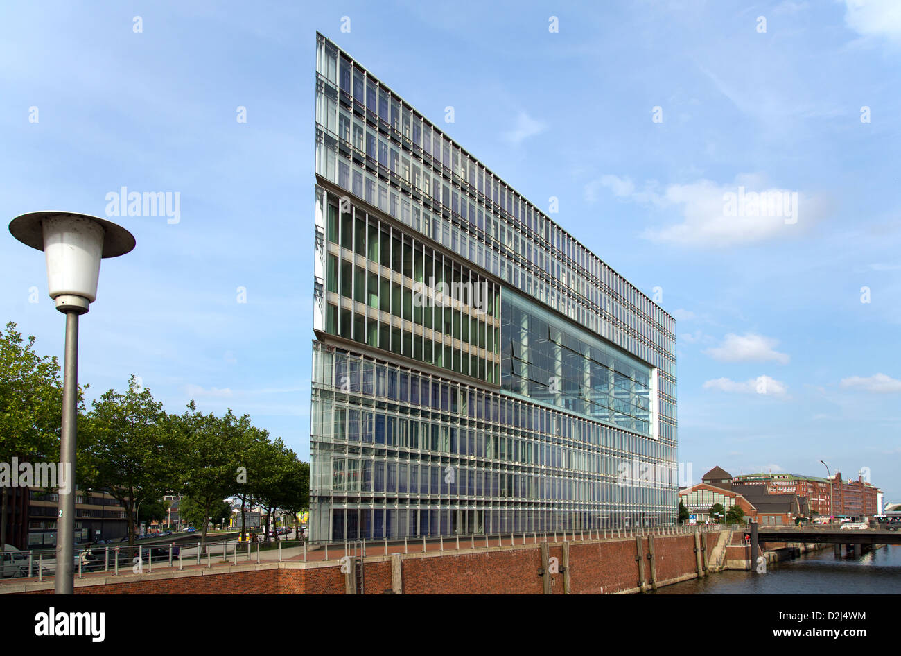 Hamburg, Germany, ZDF regional studio in Hamburg in the HafenCity Stock Photo