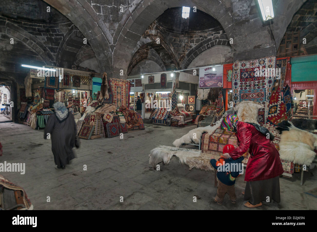 The Bedesten of Kayseri, the old covered market of the city.Central Anatolia of Turkey Stock Photo