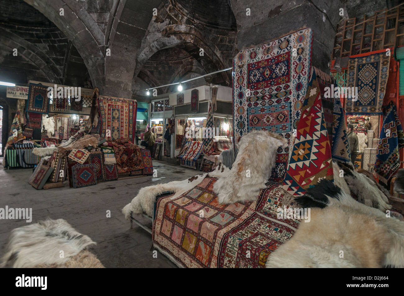 The Bedesten of Kayseri, the old covered market of the city.Central Anatolia of Turkey Stock Photo