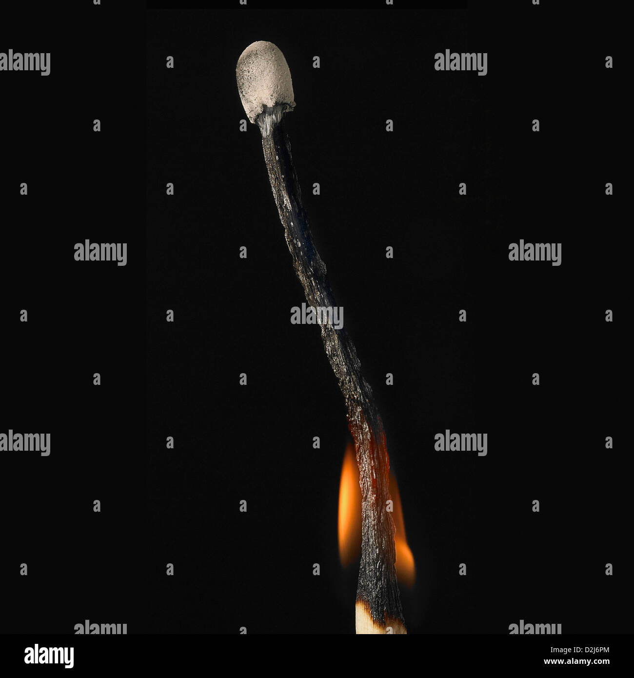 Match burning out against a black background Stock Photo Alamy