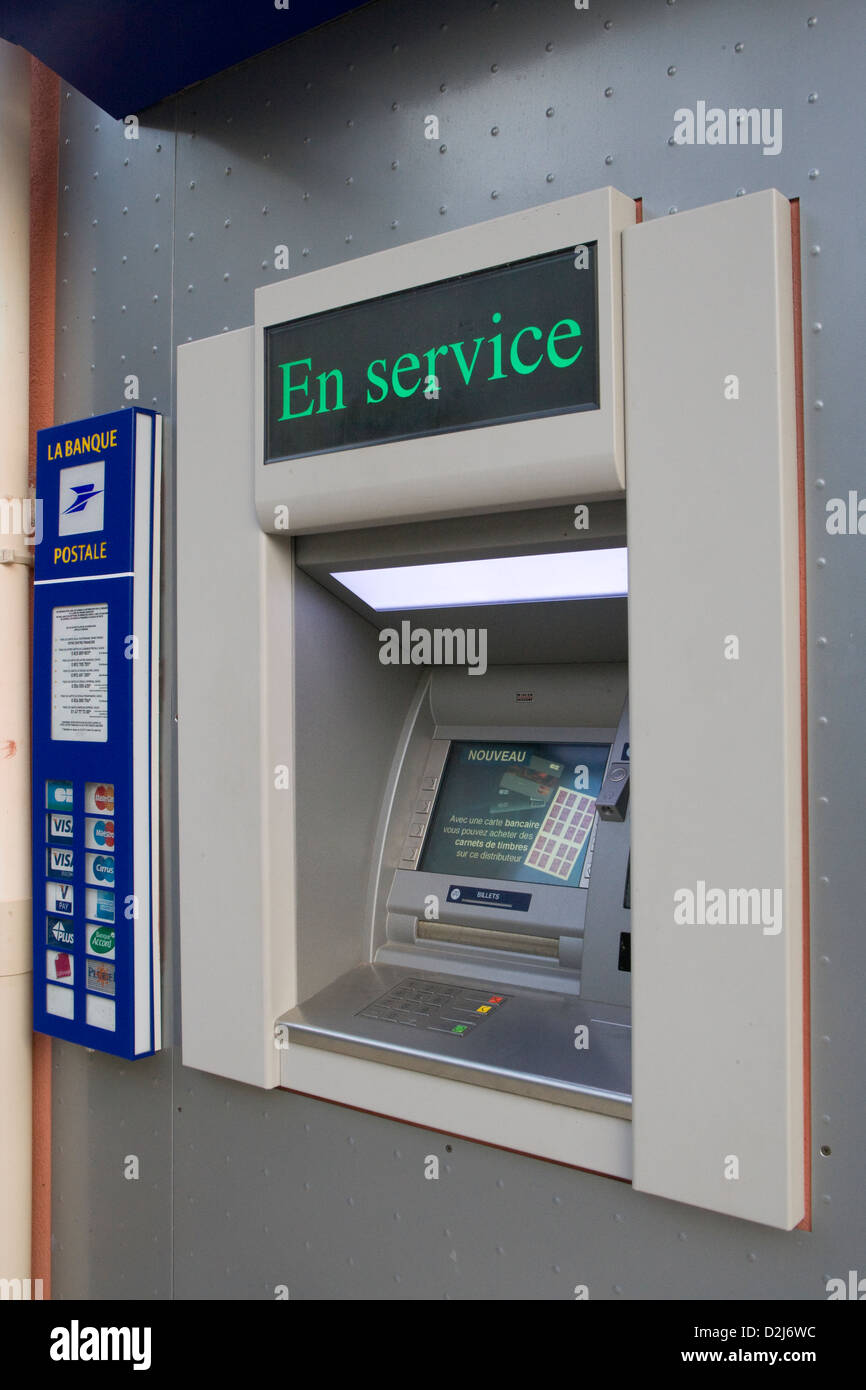 Corsica: ATM / cash machine Stock Photo