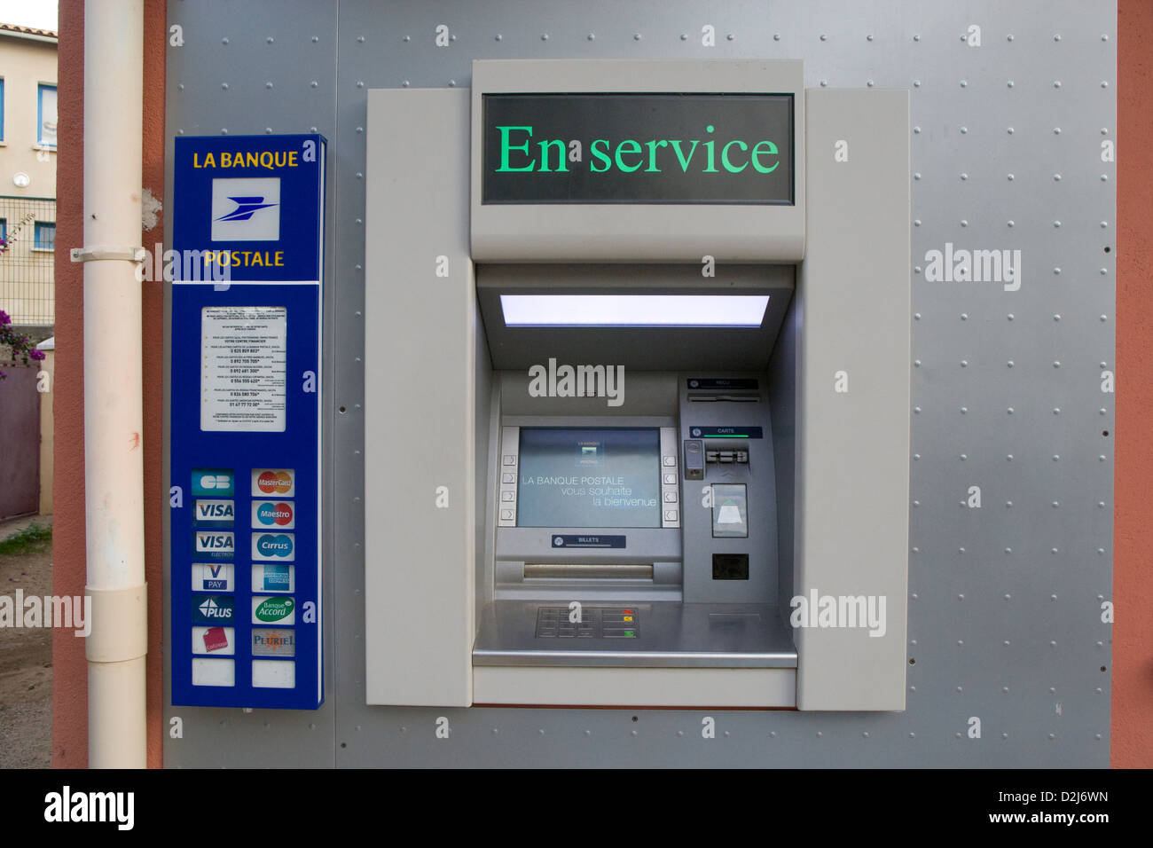 Corsica: ATM / cash machine Stock Photo