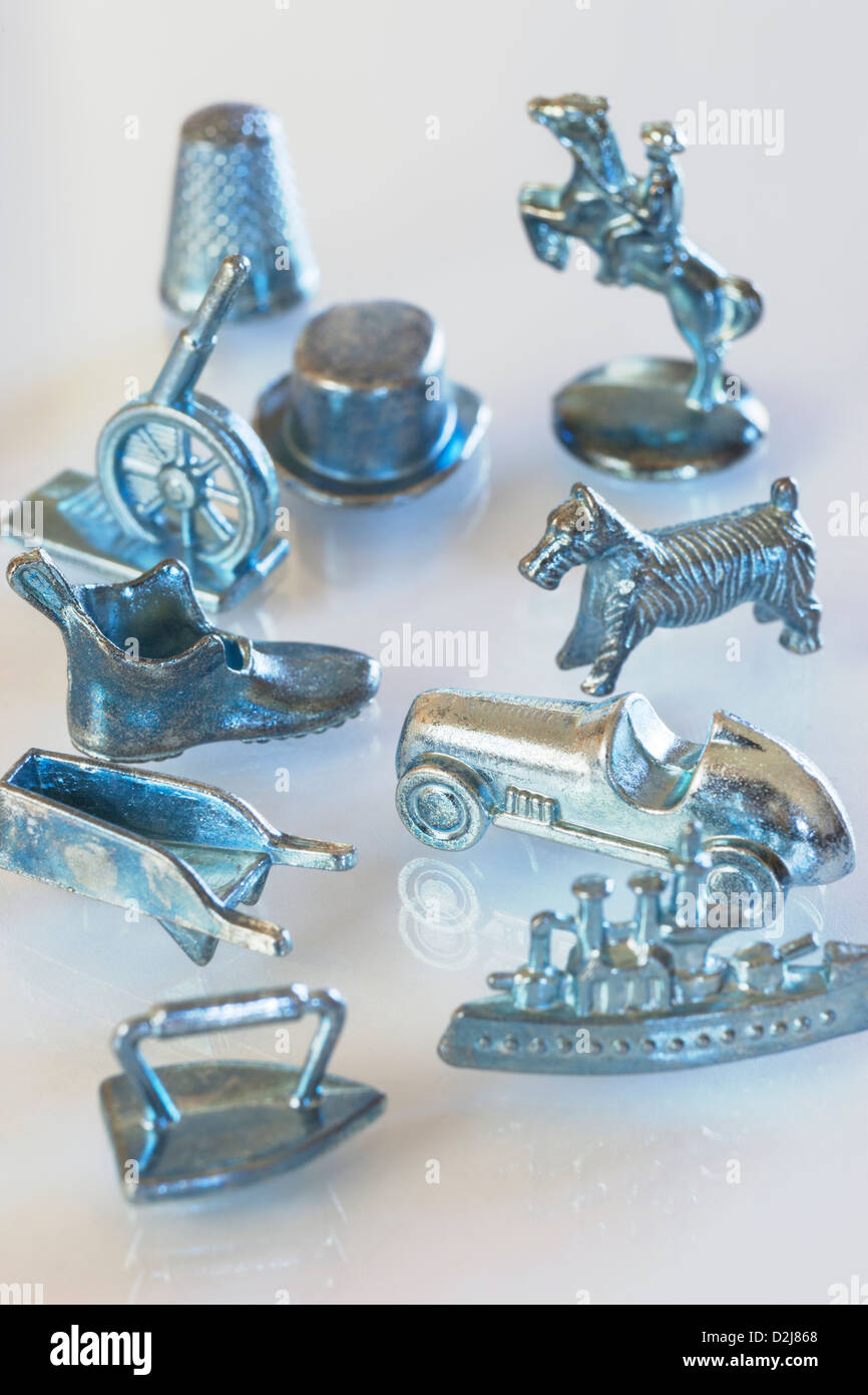 Many board game pieces Stock Photo - Alamy