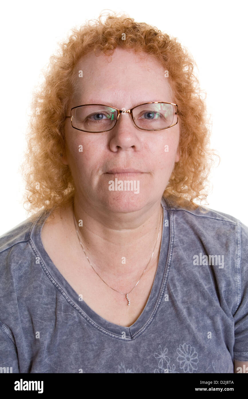Overweight middle aged caucasian woman hi-res stock photography and images  - Alamy