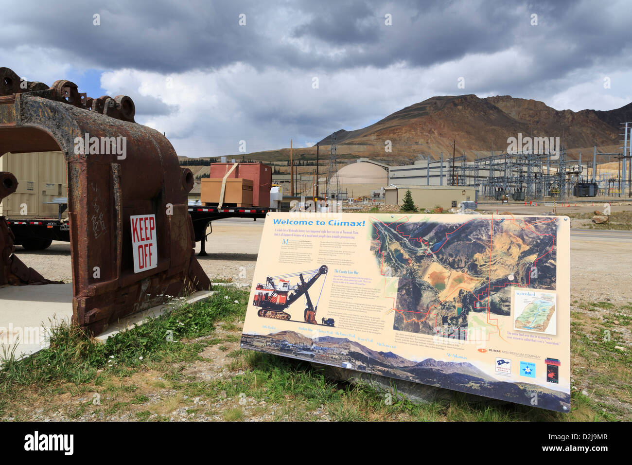 Climax Molybdenum Mine,Leadville,Colorado,USA Stock Photo