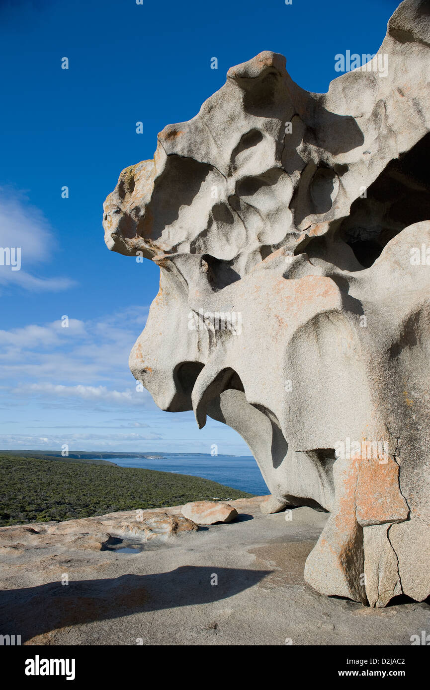 Body Shaped Rocks Rock eroded into a unique shaped surface by the coast; australia Stock ...