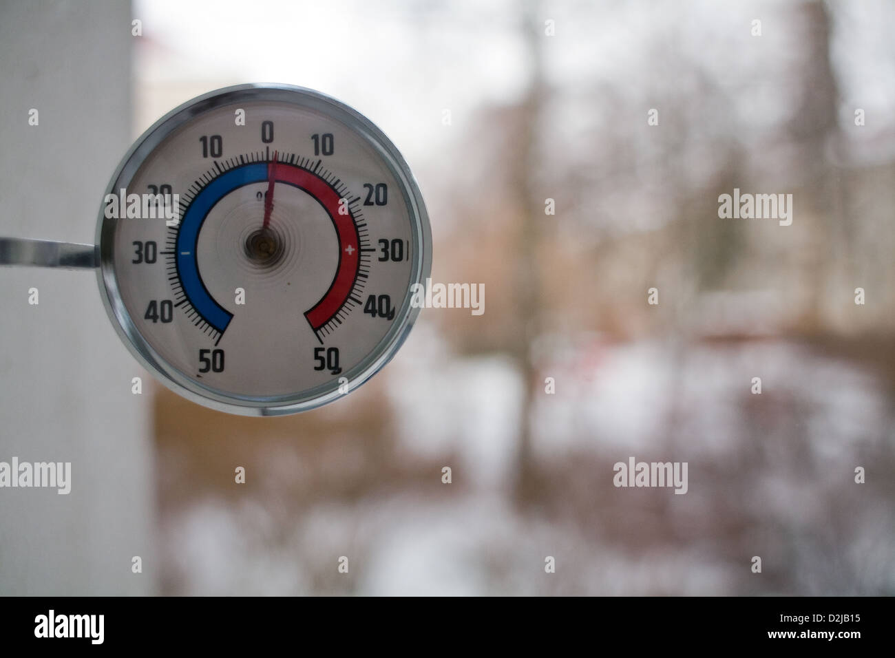 Berlin, Germany, outdoor thermometer Stock Photo Alamy