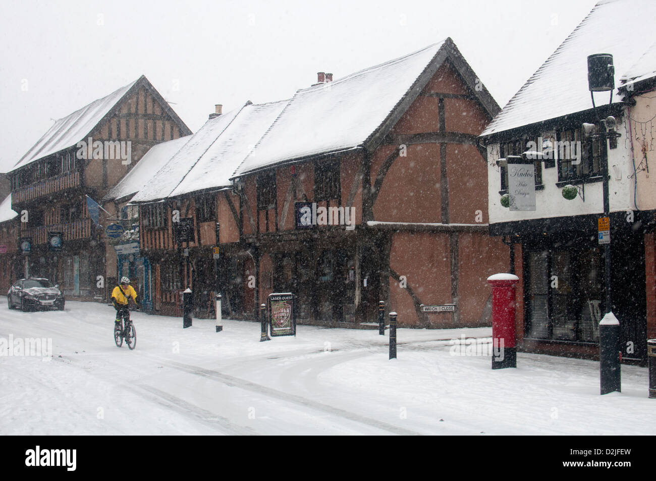 Coventry winter snow old historic hires stock photography and images