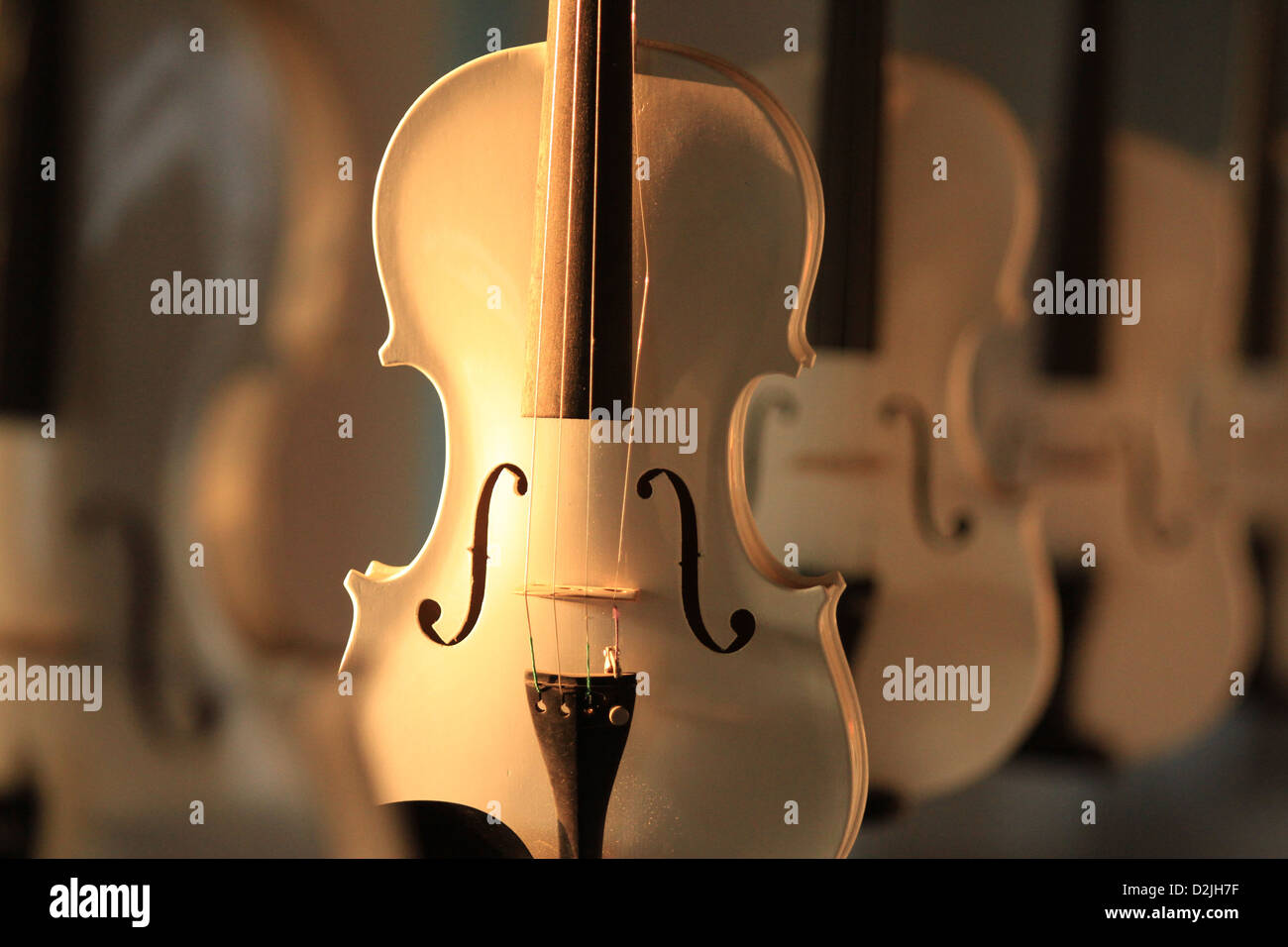 Highest pitched member of the violin family of string instruments hi