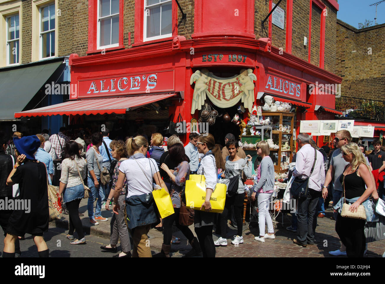 Portobello Road market London UK Stock Photo Alamy