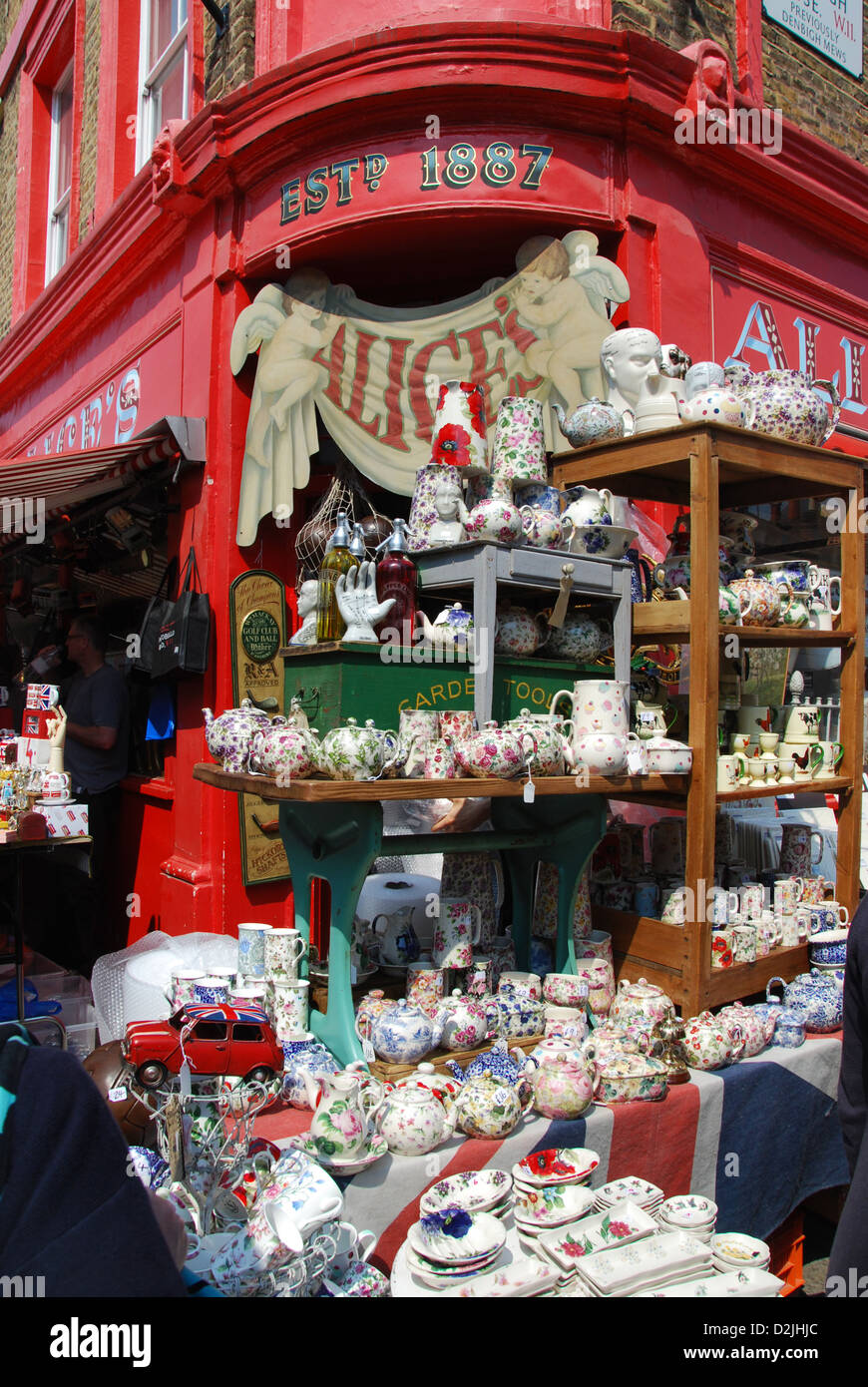 Portobello Road market London UK Stock Photo Alamy