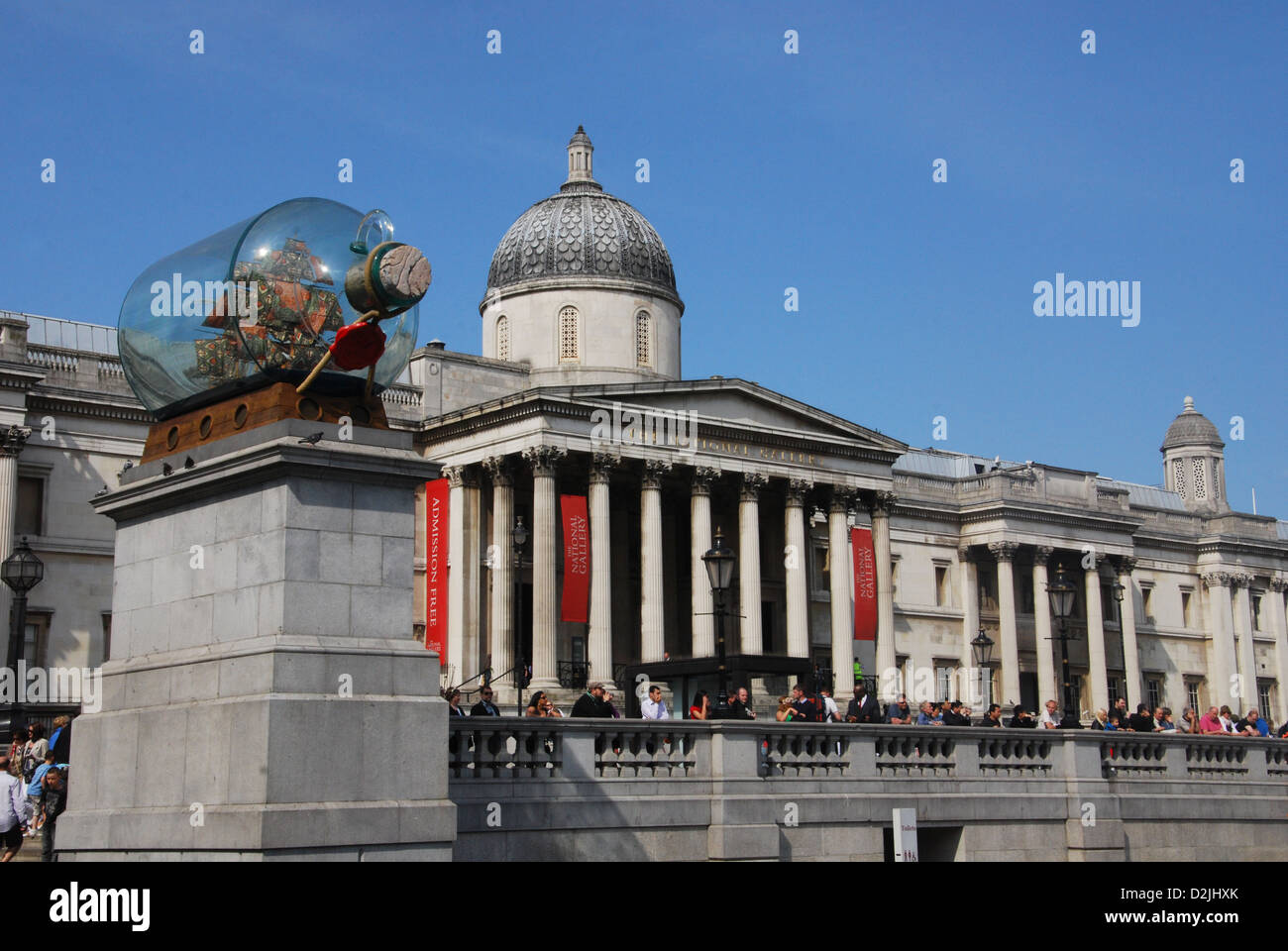 National Gallery Trafalgar Square London UK Stock Photo