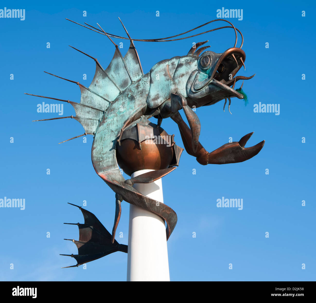 Monster Prawn The plymouth sea monster sculpture hi-res stock photography and images ...