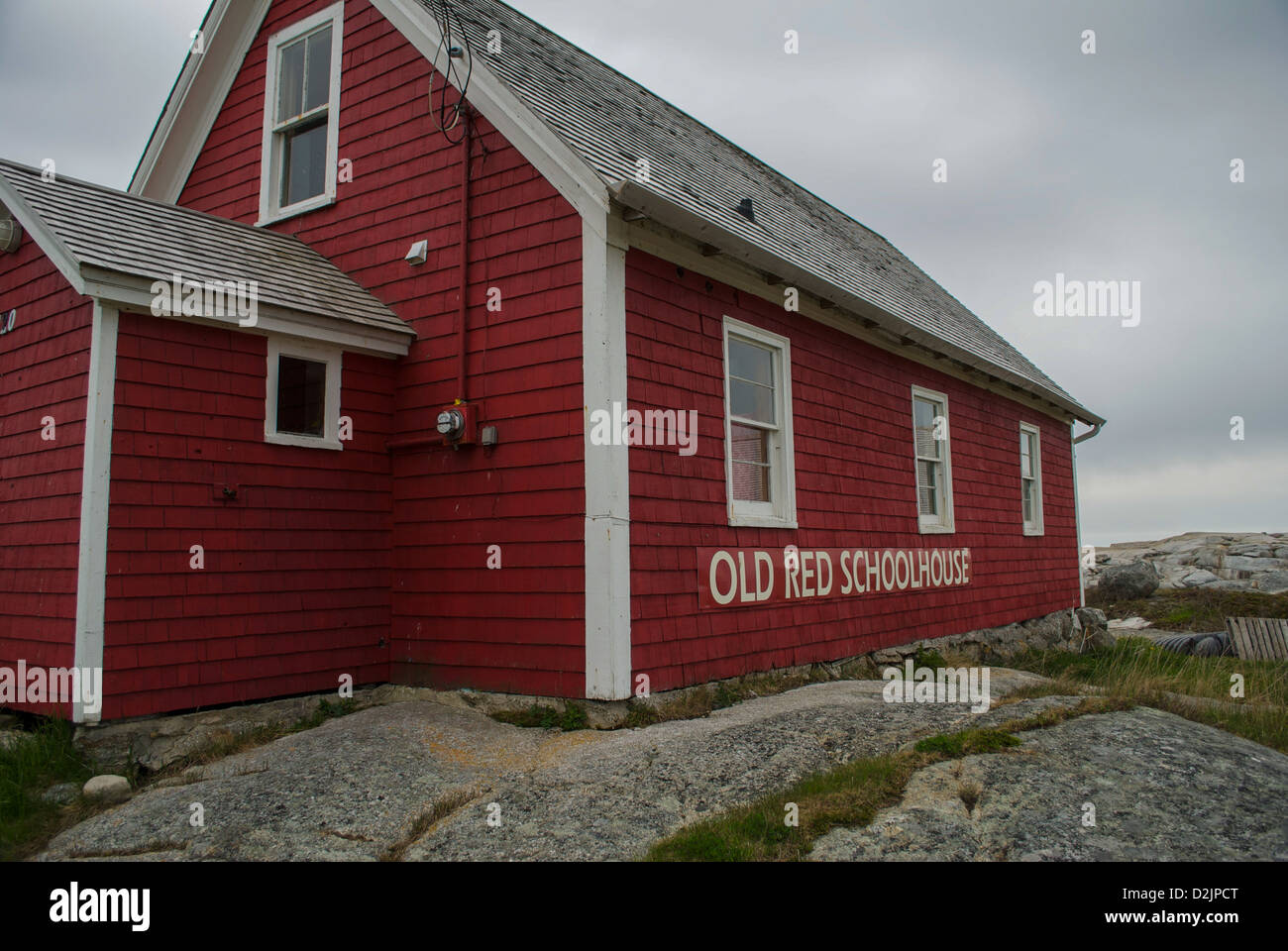 Peggy's Cove Red School House, UNESCO World Heritage Site, NS, Canada