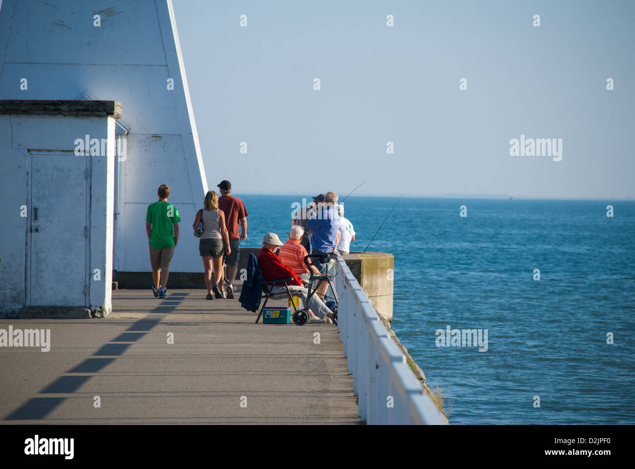 Summer Day in Port Dover, Ontario, Canada Stock Photo