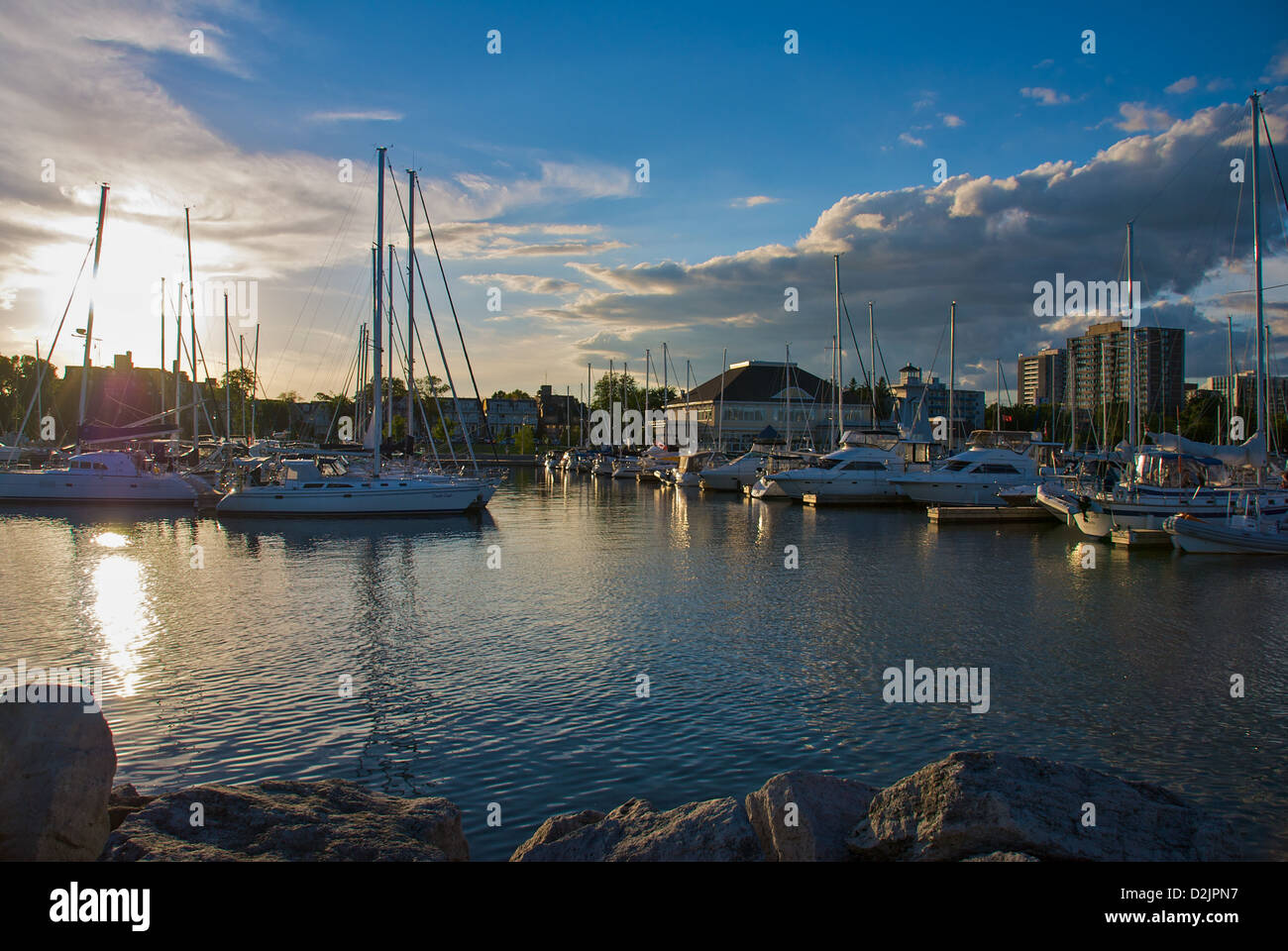 Bronte Harbour in Oakville, Ontario, Canada Stock Photo