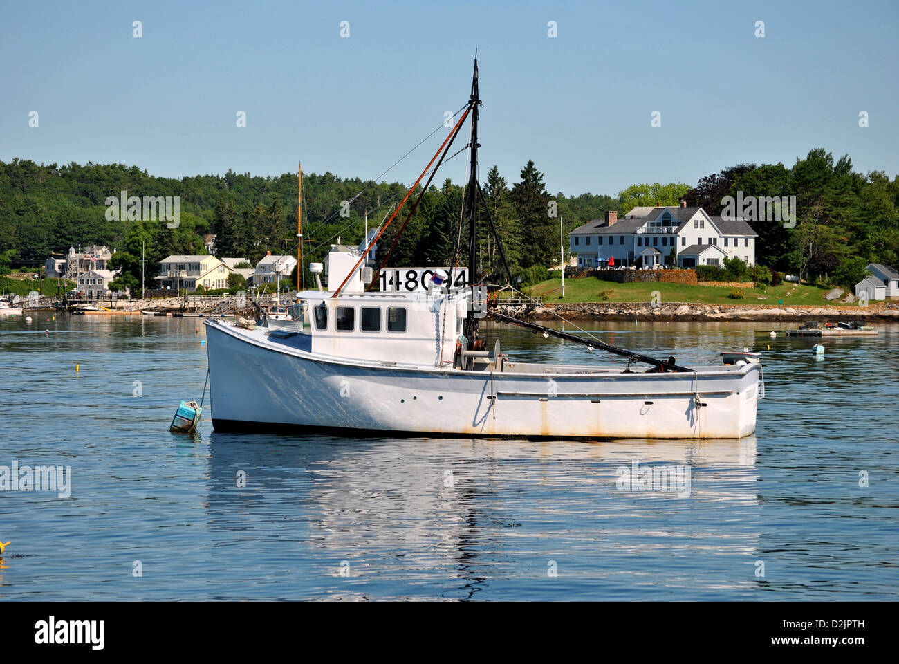 Summer Fishing Boat Stock Photo