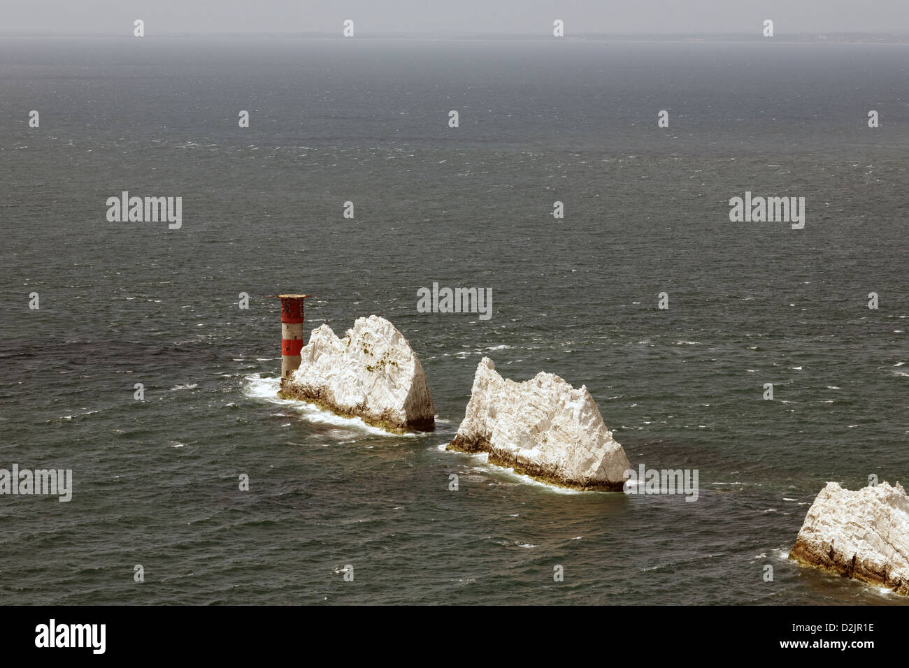 The chalk stacks of The Needles, Isle of Wight, England Stock Photo Alamy