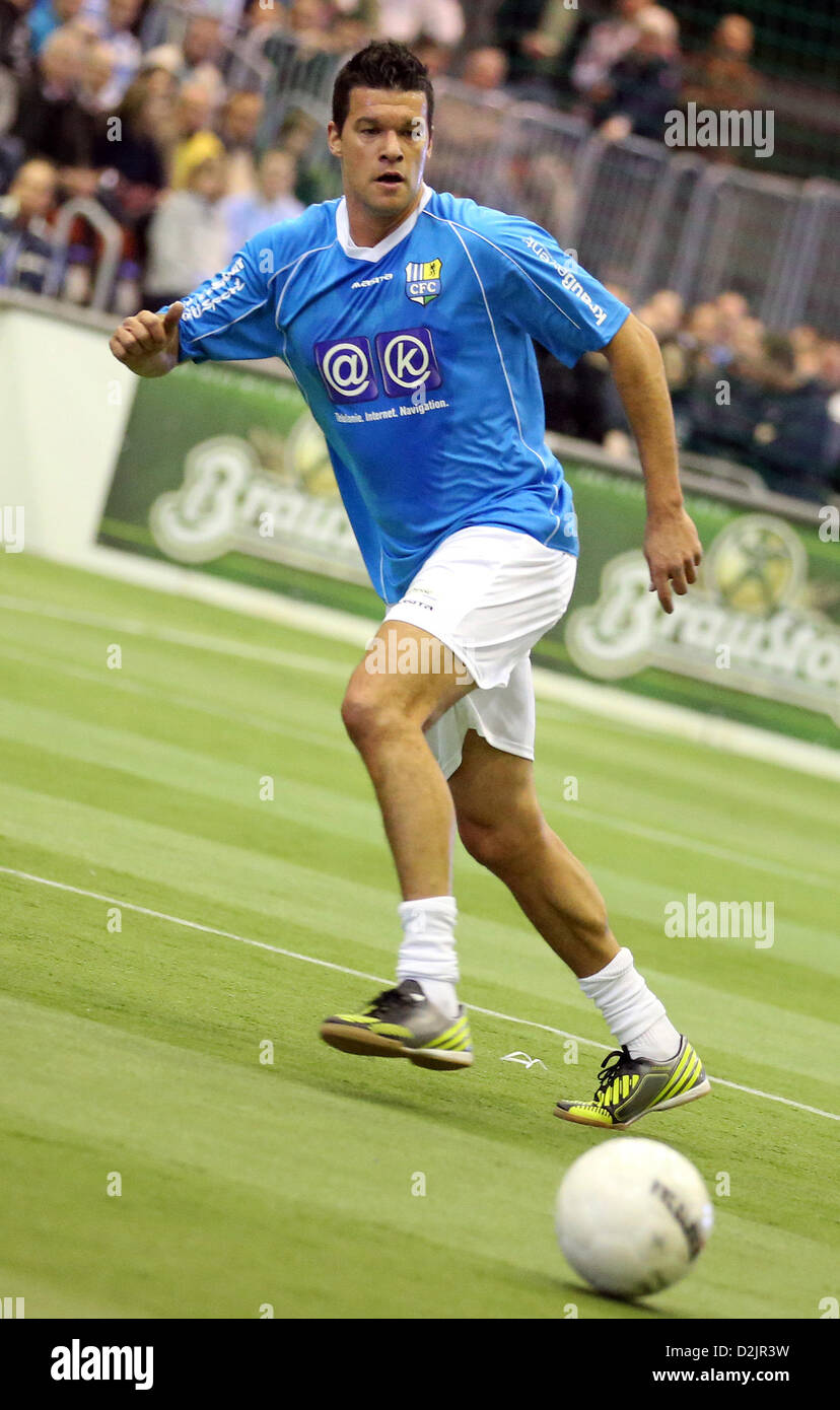 Former National Player Michael Ballack L Controls The Ball During The former-national-player-michael-ballack-l-controls-the-ball-during-the