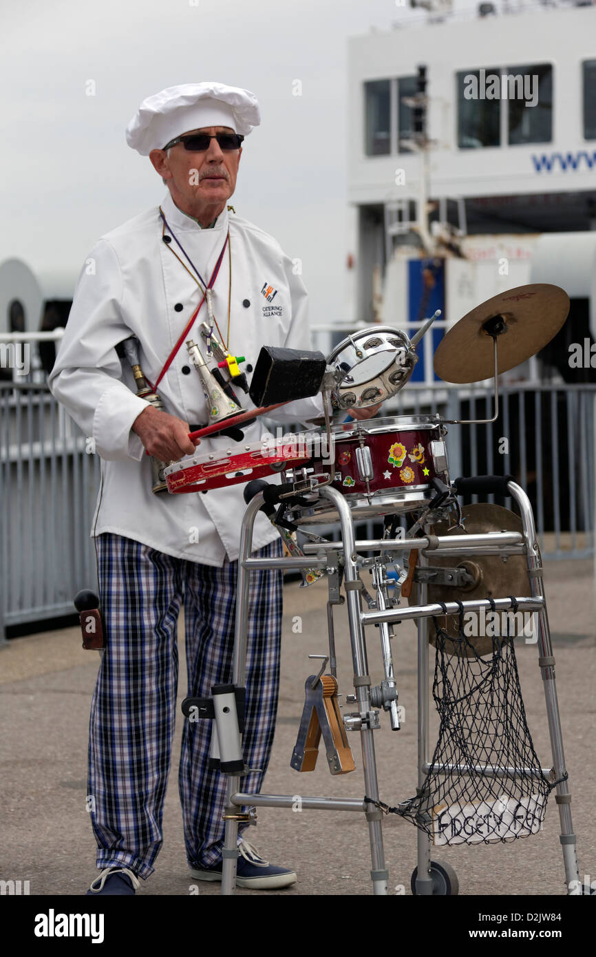 'Fidgety Feet' at the Old Gaffers festival in Yarmouth, Isle of Wight, England Stock Photo