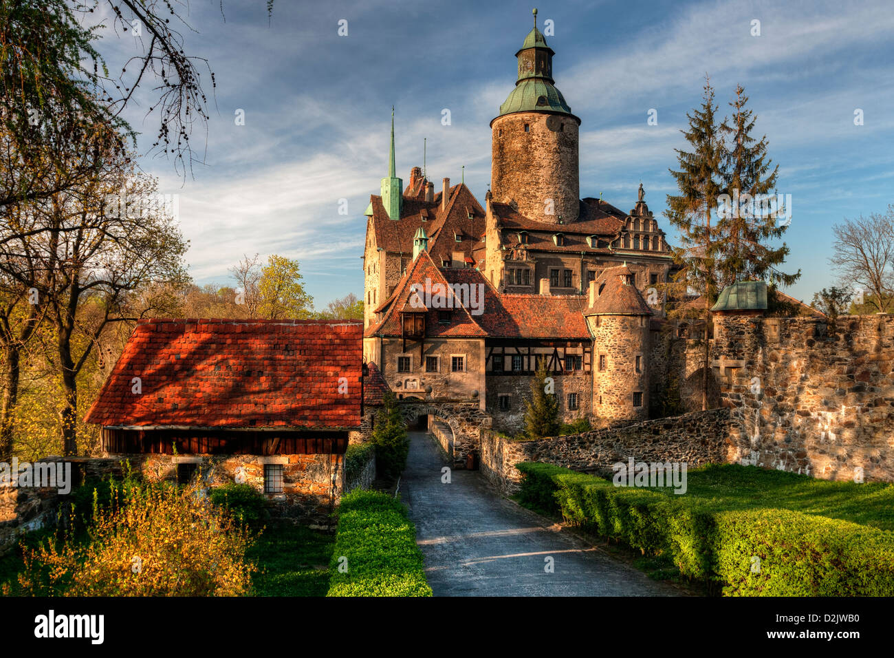 Czocha castle in Sucha, Lower Silesia Province, Poland, Europe Stock Photo
